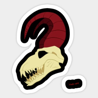 Hellhound Skull Sticker